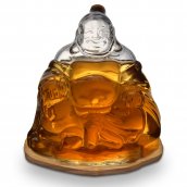 Garrafas de vidro para rum e whisky - Buddha decanter (feito à mão) 1L