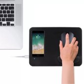 Alfombrilla de ratón inteligente con carga inalámbrica integrada para tu teléfono - Base de carga inalámbrica