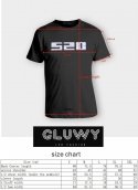 스크롤 텍스트가 있는 LED 티셔츠 - 모바일(iOS/Android)의 Gluwy 앱 - 빨간색 LED