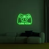 조명 로고 NEON LED 사인 - 모티브 GAMER 75 cm
