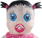 Costume gonfiabile - Mascotte della neonata di papà con ventaglio