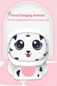 Speaker for children with a changing face - Small portable wireless bluetooth 3W - White