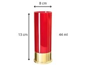 Bullet shot glass - nuċċalijiet shotgun bullets sett 4pcs ta 'volum 44 ml