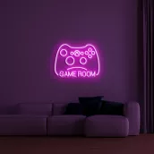 조명 로고 NEON LED 사인 - 모티브 GAMER 75 cm