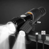 LED baterka na svietenie 20W (2000 Lumenov) + 2 bočné svetlá + 4 módy svietenia