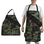 Avental camuflado para churrasco - Avental camuflado militar (tático) para mestre de churrasco com bolsos
