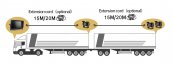 AHD cúvacia kamera s IR nočným videním 13m + 150° uhol záberu