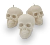 Xemgħat tal-kranju 3pcs sett - Xemgħa tal-Paraffin Wax għal Halloween
