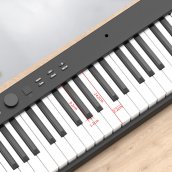 折りたたみキーボード (デジタル ピアノ) 123 cm、88 鍵 + Bluetooth +