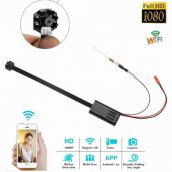 Pinhole camera 1080P with IR LED + 4000mAh battery and motion detection 6m + WiFi/P2P