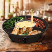 Service à fondue - appareil à fondue électrique kit 260 ml (fromage/chocolat)