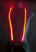 LED harisnyatartó férfiakhoz - piros