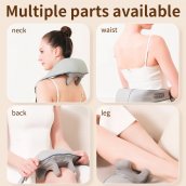 Masajeador de cuello/espalda/cintura/piernas vibratorio con intensidad regulable
