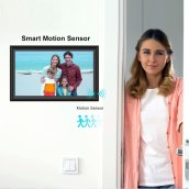 Digital photo frame electronic with WiFi 15,6" - black picture frame (photo + video) - 64GB memory