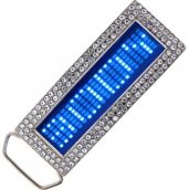 Led hebilla de correa - Diamante azul