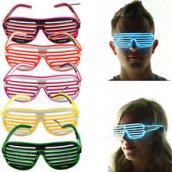 Partido LED gafas de parrilla - rosa