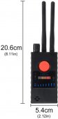 Rejtett kém kamera és hibadetektor GSM, GPS, RF és kém eszközökhöz