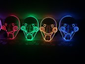 Neonska maska SAW - plava