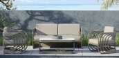 Outdoor patio furniture - Luxury and Modern garden/terrace seating set for 4 people - Denum