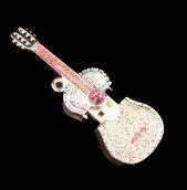 USB გასაღები სამკაულები - გიტარა rhinestones