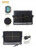 Wireless rear camera with monitor - 4x camera + 7" LCD with DVR (Audio + Video) + 128GB SDXC Card