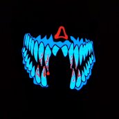 Underworld - hang érzékeny DJ arcMask