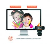 Webcam FULL HD 1080p - USB 2.0 con soporte universal