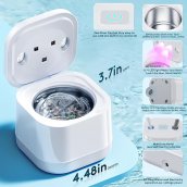 Denture Cleaner 45kHz Ultrasonic U-V Denture sonic retainer cleaner 360° Deep Cleaning