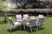 Garden dining set - Luxury garden furniture - table and chair set for 6 people