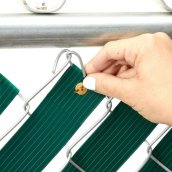 Chainlink fence PVC tape - Mesh fence filling flexible shielding slats (strips) - 50m roll - Green
