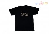 T-shirts met LED-equalizer - Mix de muziek