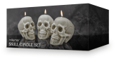 Xemgħat tal-kranju 3pcs sett - Xemgħa tal-Paraffin Wax għal Halloween