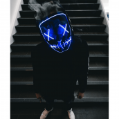 Máscara de purga - LED azul escuro