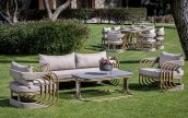 Outdoor patio furniture - Luxury and Modern garden/terrace seating set for 4 people - Denum