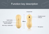 Mini registratore vocale - dispositivo di registrazione audio spia VOX ad attivazione vocale - Peanut (16 GB di memoria)