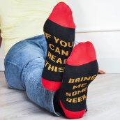 Calcetines de cerveza - Calcetines divertidos para hombre - Tráeme un motivo de cerveza