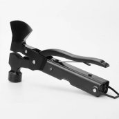 Ensemble marteau/hache multifonction - Kit d'outils de survie 17 en 1 + couteau/pince/tournevis/scie