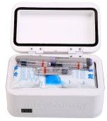 Mini refrigerador para medicamentos - refrigerador pequeño para insulina (frigorífico) 20,5 x 13,5 cm - refrigeración 2-8 °C
