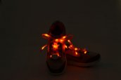 Cadarços de LED piscando - laranja