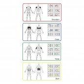 Tabla de presión - tabla de flexión plegable - 13 en 1 - almohadilla plegable para ejercicio
