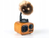 Bluetooth radio gramophone retro imitation with Bluetooth + FM/AM radio/AUX/USB disk/Micro SD