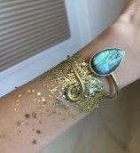 Purpurina corporal - Decoraciones brillantes con purpurina para el cuerpo, el cabello o la cara - Polvo de purpurina 10g Oro