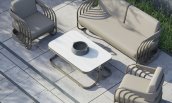 Outdoor patio furniture - Luxury and Modern garden/terrace seating set for 4 people - Denum