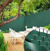 Privacy tape - PVC flexible fence slats for mesh 3D fence - PVC filling width 4,7cm x 50m - green