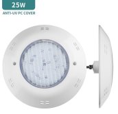 Vodotesne led svetlo do bazena biele 3000K s IP68 osvetlenie pre bazény 24W
