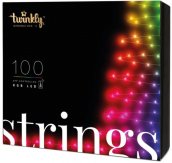 Előre világító karácsonyfa lámpák - LED Twinkly Strings - 100 db (20m) RGB + BT + Wi-Fi