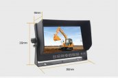 DVR 7" cúvací LCD monitor s možnosťou pripojenia a nahrávania záznamu zo 4 cúvacích kamier