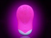 Limpiador facial ultrasónico de gel de sílice médico con diseño de moda