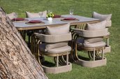 Garden dining set modern and luxury - Outdoor table for 6 people for the terrace - Galot