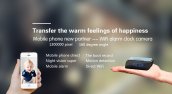 Mini câmera de despertador HD com WiFi + LED IR + detecção de movimento + fonte de alimentação AC / DC